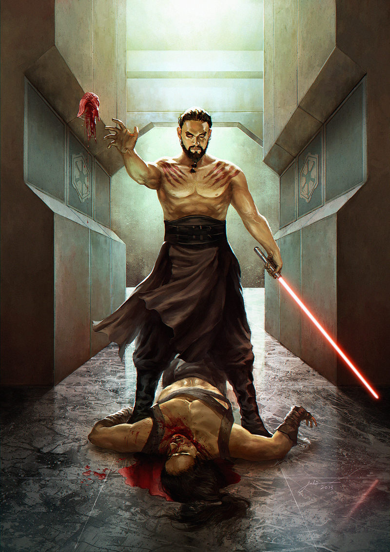 Illustration for article titled The Star Wars/Game of Thrones crossover you NEED: Darth Drogo!